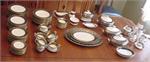 12 Place Settings + Serving Pcs Wedgwood Cobalt & Gold