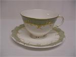 RD Fontainebleau Green Cup & Saucer
